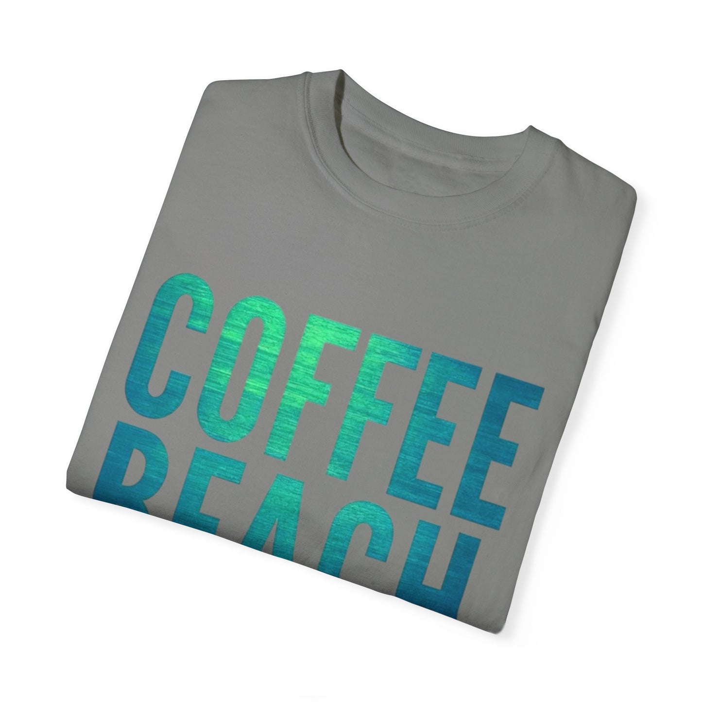 Coffee Beach Repeat Unisex Garment-Dyed T-Shirt