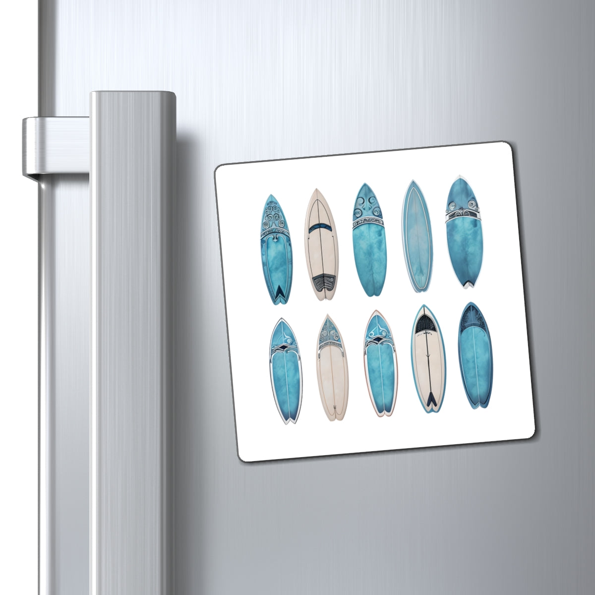 Coastal Surfboard Magnets - Ocean Vibes for Beach Lovers