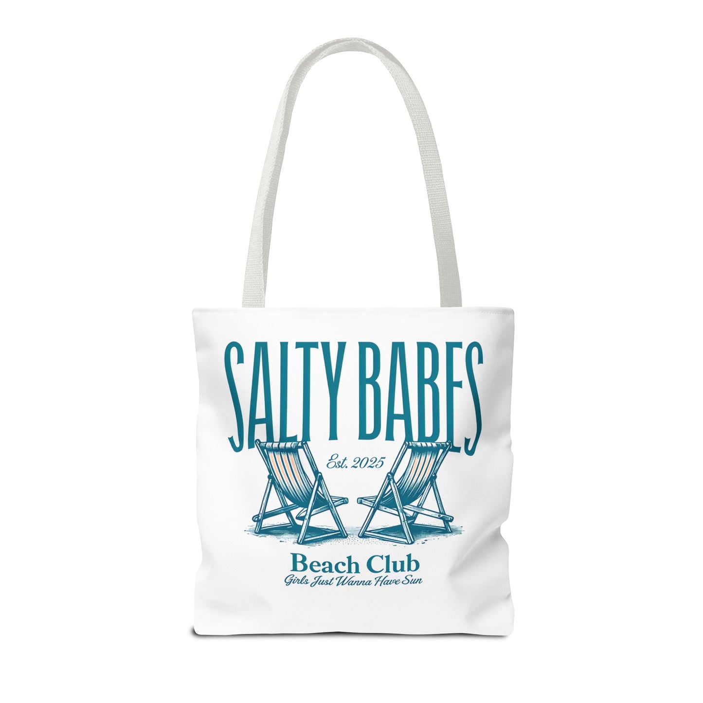 Salty Babes Beach Club Tote Bag - Perfect for Beach Lovers & Summer Fun