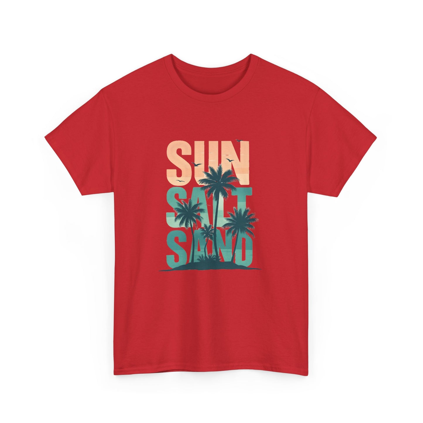 Sun, Salt, Sand Unisex Heavy Cotton Tee | Beach Vibes