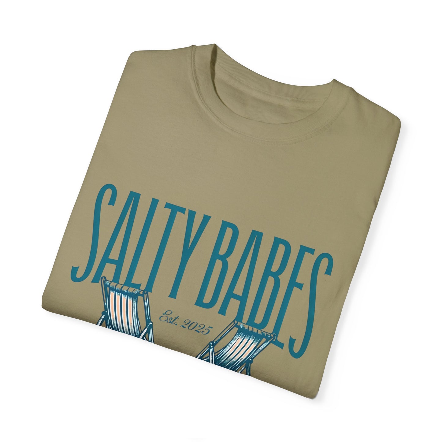 Salty Babes Beach Club T-Shirt - Relaxed Fit Graphic Tee for Coastal Vibes