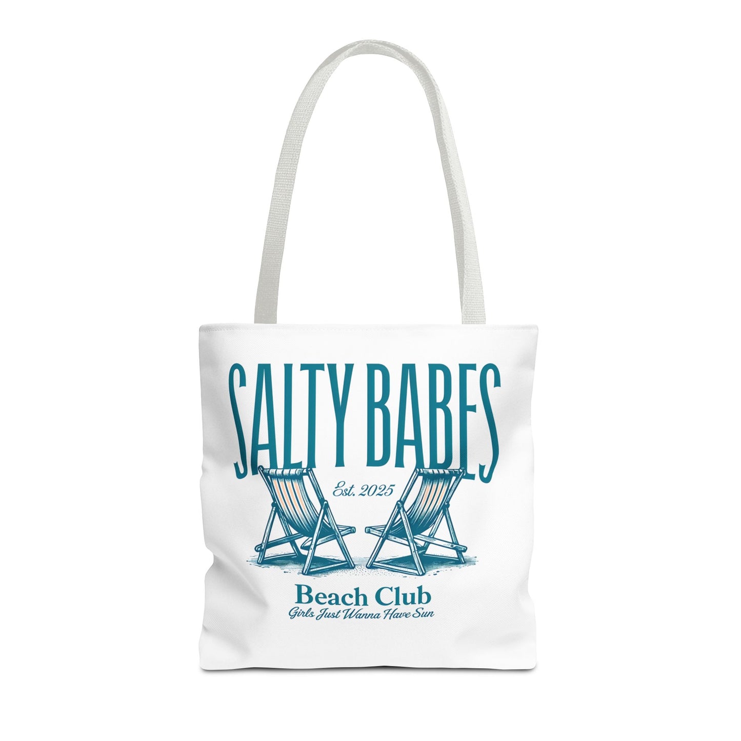 Salty Babes Beach Club Tote Bag - Perfect for Beach Lovers & Summer Fun