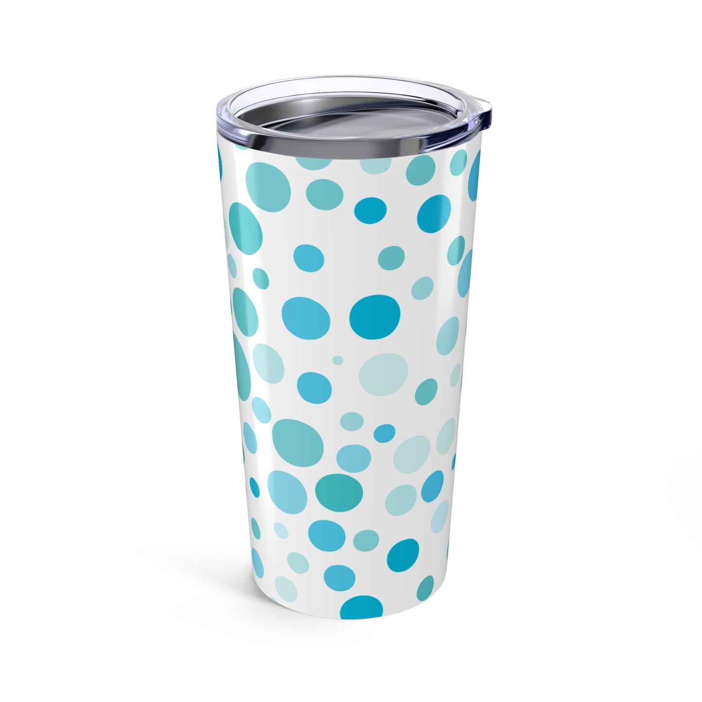 Aqua Polka Dot 20oz Tumbler - Perfect for Hydration & Gifting