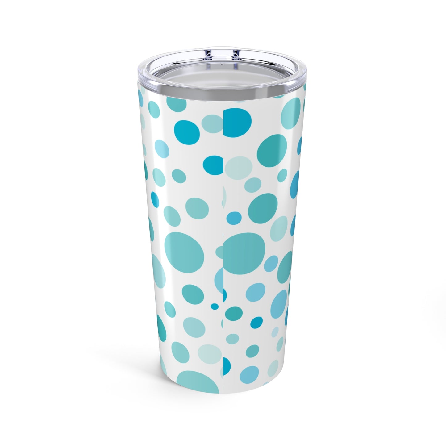 Aqua Polka Dot 20oz Tumbler - Perfect for Hydration & Gifting