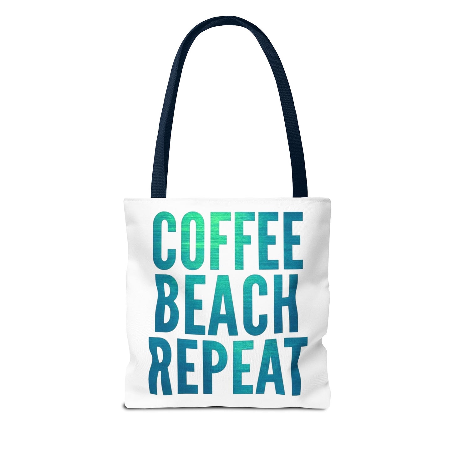 Coffee Beach Repeat Tote Bag - Perfect for Summer Days & Beach Lovers