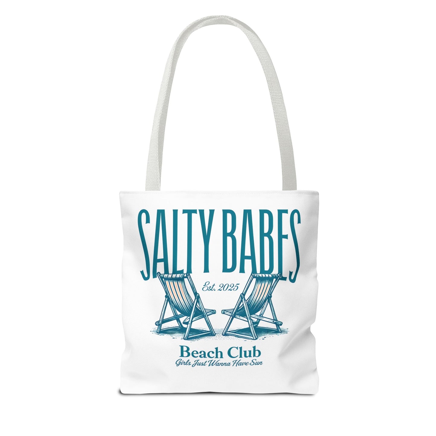 Salty Babes Beach Club Tote Bag - Perfect for Beach Lovers & Summer Fun