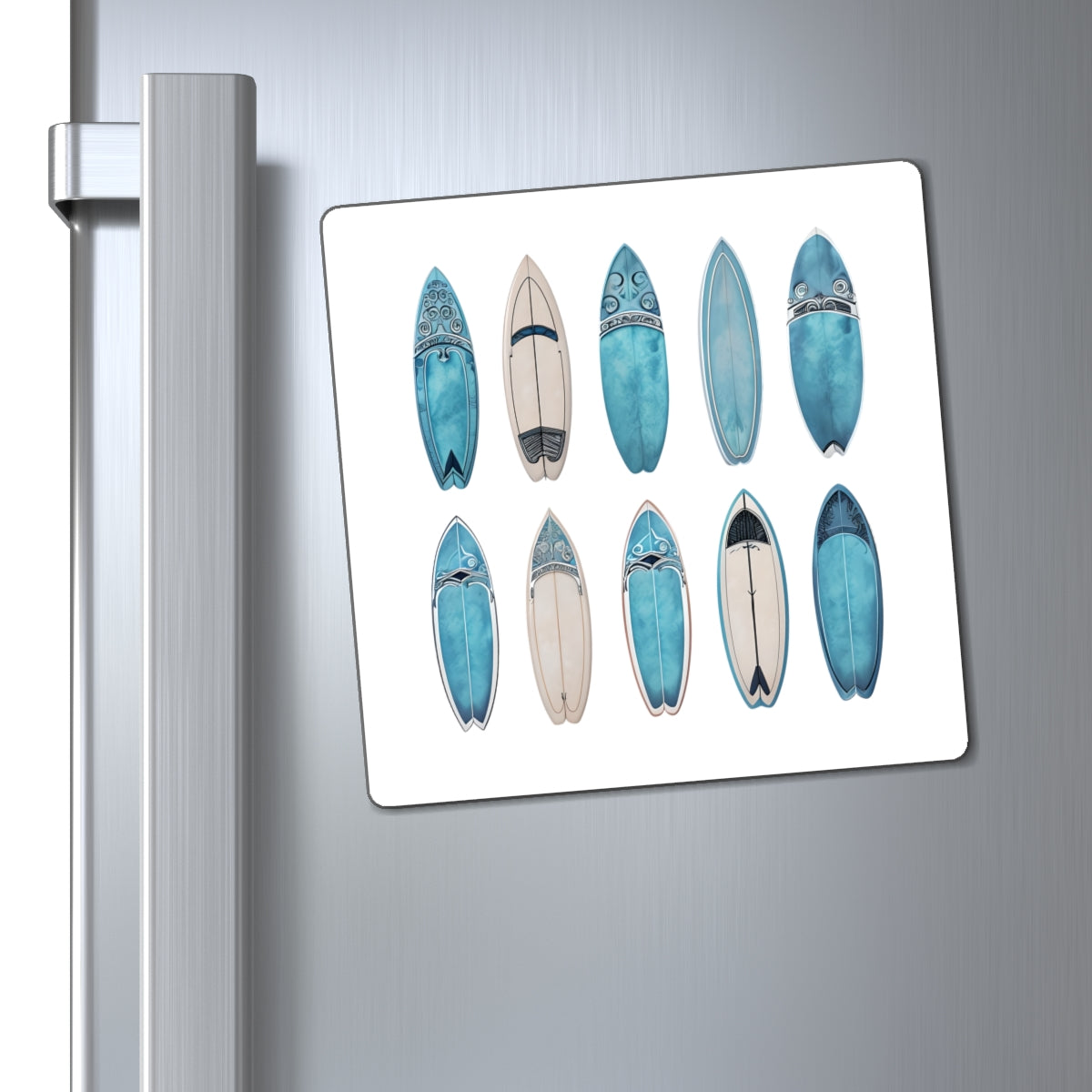Coastal Surfboard Magnets - Ocean Vibes for Beach Lovers