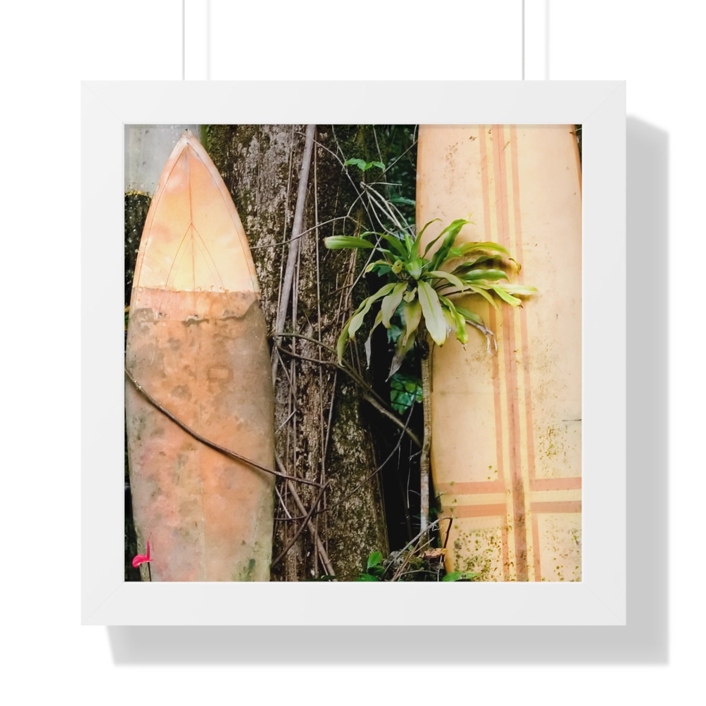 Surf-Inspired Framed Vertical Poster | Beach Vibes Art, Wall Art, Coastal Decor