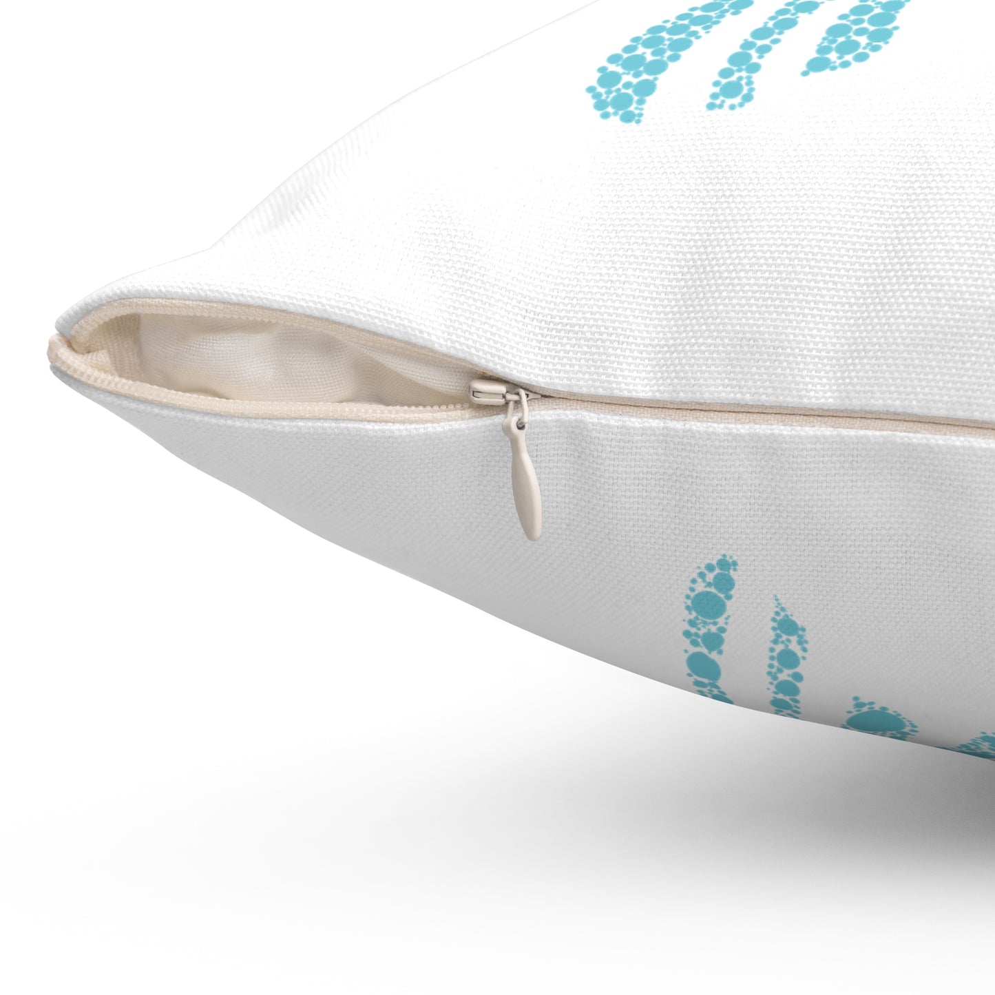 Ocean-Inspired Turtle Print Square Pillow