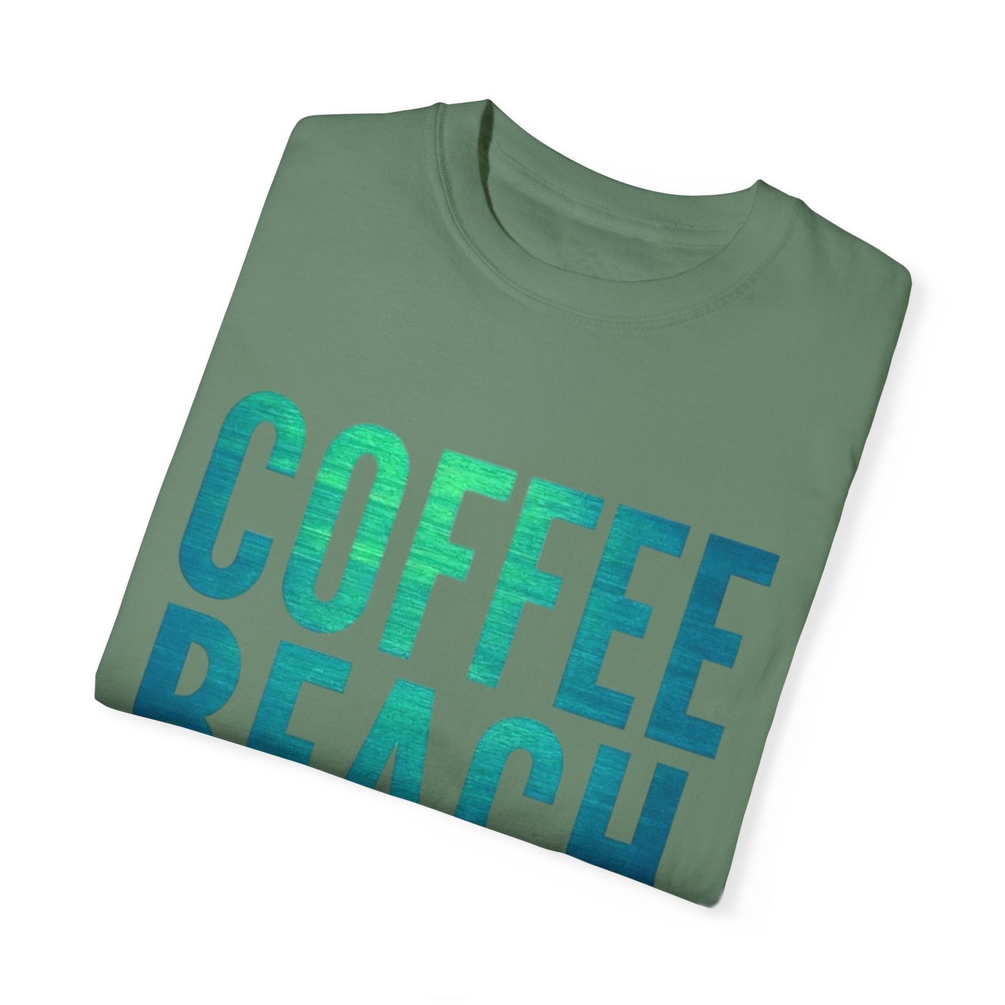 Coffee Beach Repeat Unisex Garment-Dyed T-Shirt