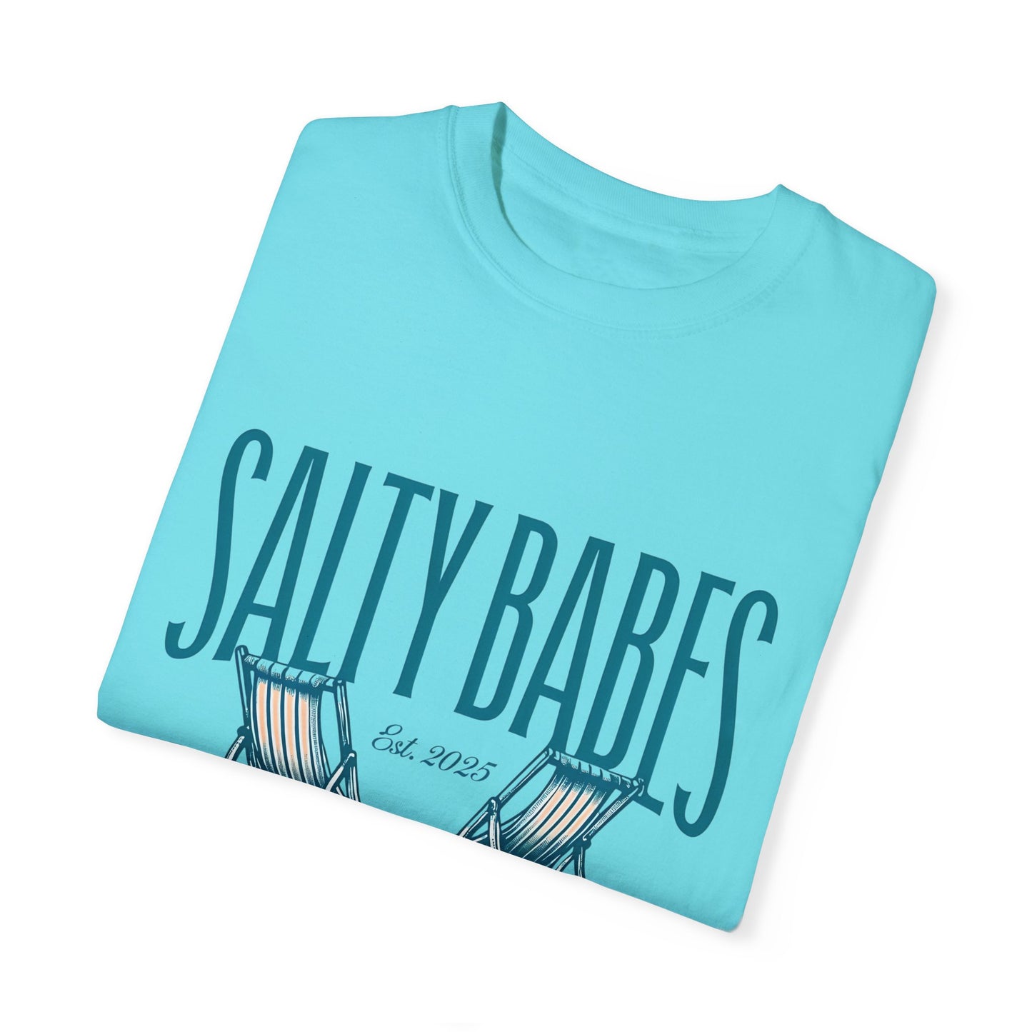 Salty Babes Beach Club T-Shirt - Relaxed Fit Graphic Tee for Coastal Vibes