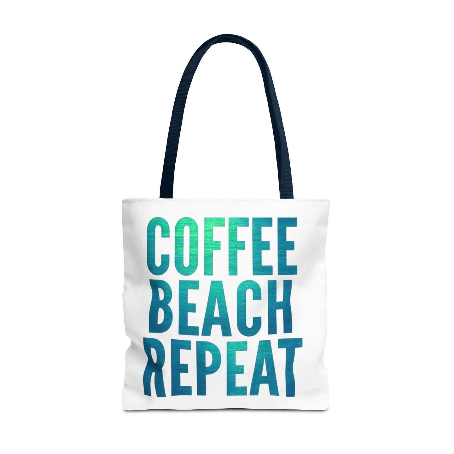 Coffee Beach Repeat Tote Bag - Perfect for Summer Days & Beach Lovers