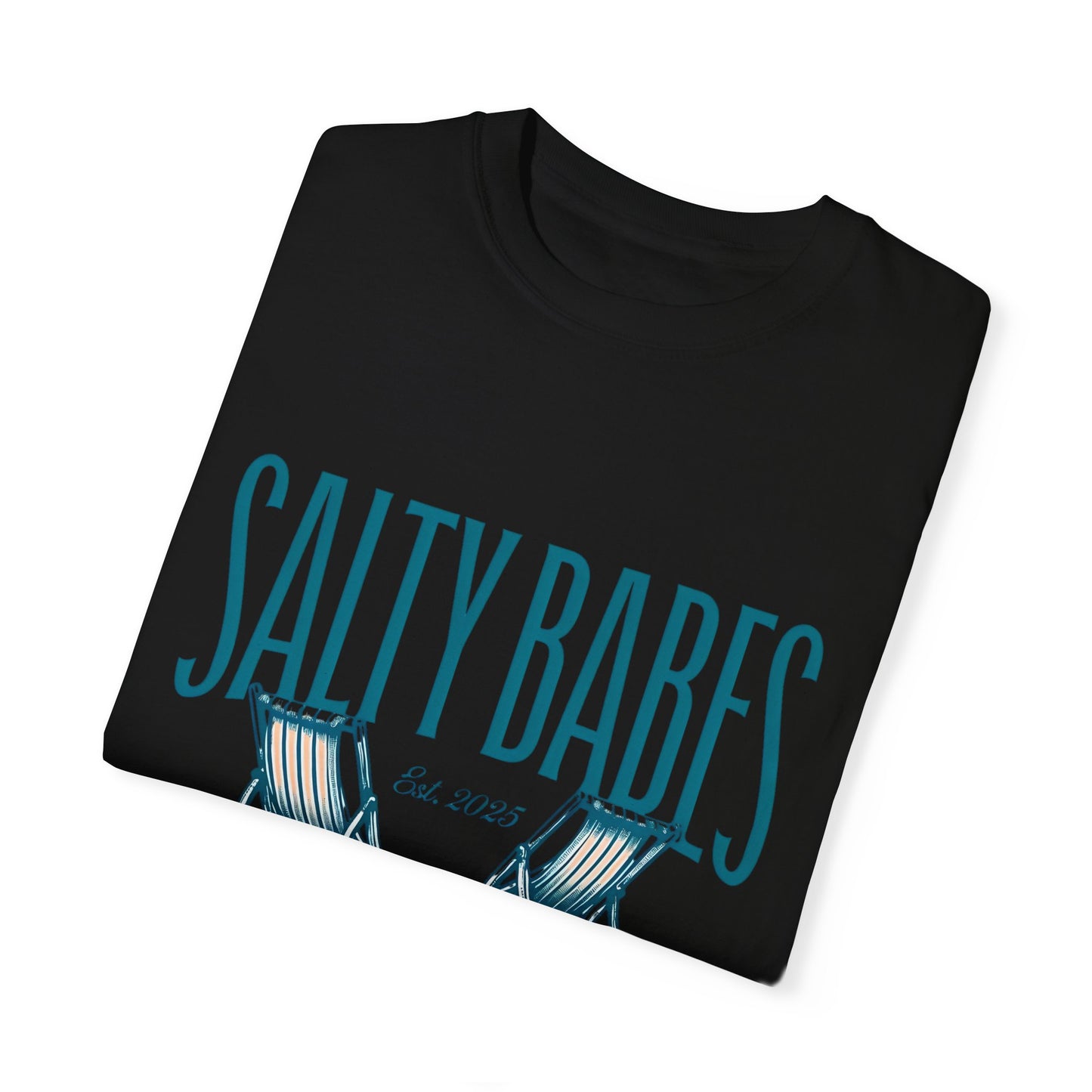 Salty Babes Beach Club T-Shirt - Relaxed Fit Graphic Tee for Coastal Vibes