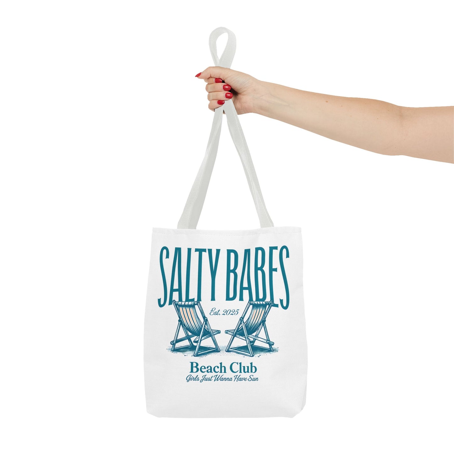 Salty Babes Beach Club Tote Bag - Perfect for Beach Lovers & Summer Fun
