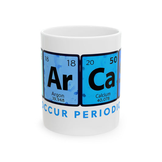 Sarcasm - Periodic Table Ceramic Mug - Chemistry Enthusiast's Gift