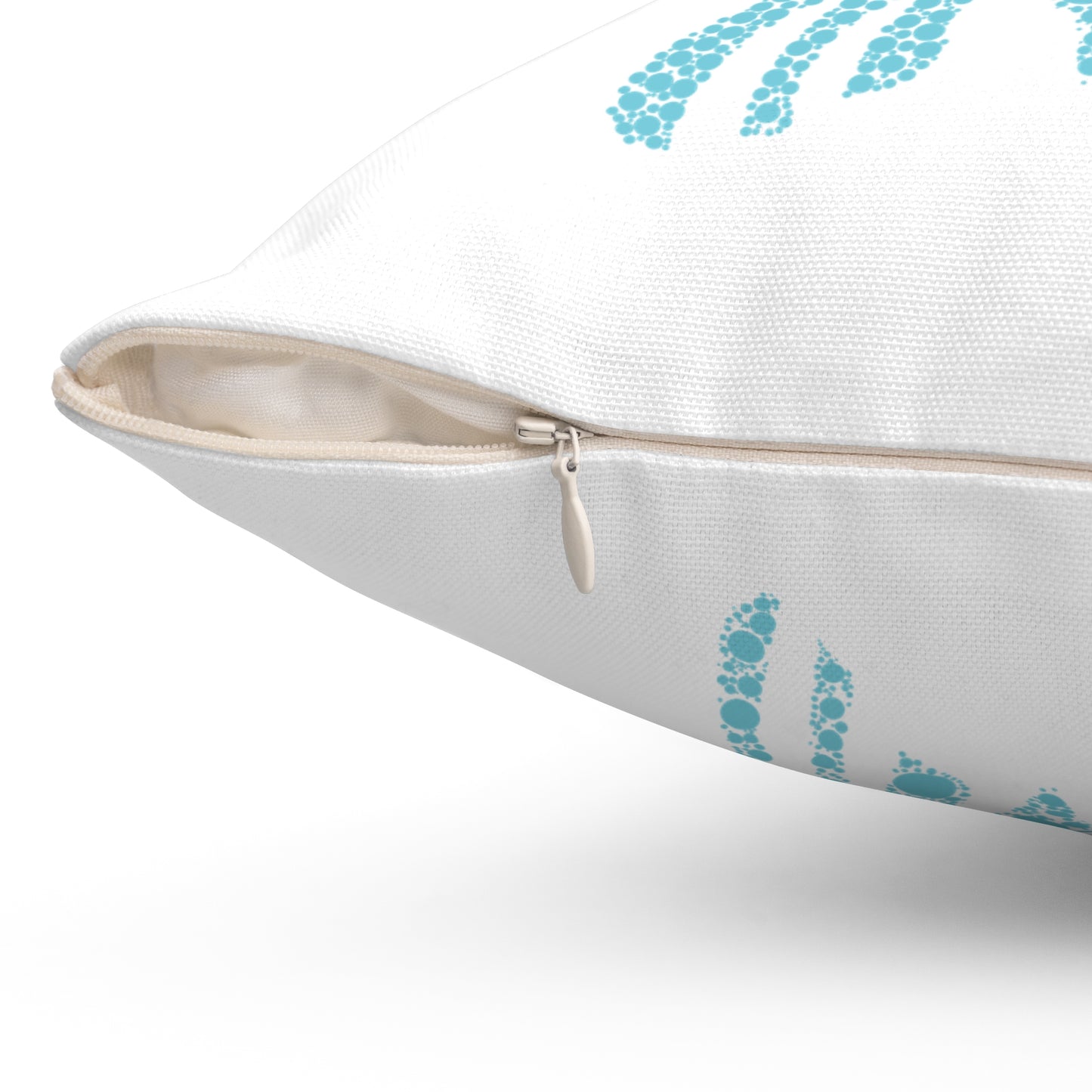 Ocean-Inspired Turtle Print Square Pillow