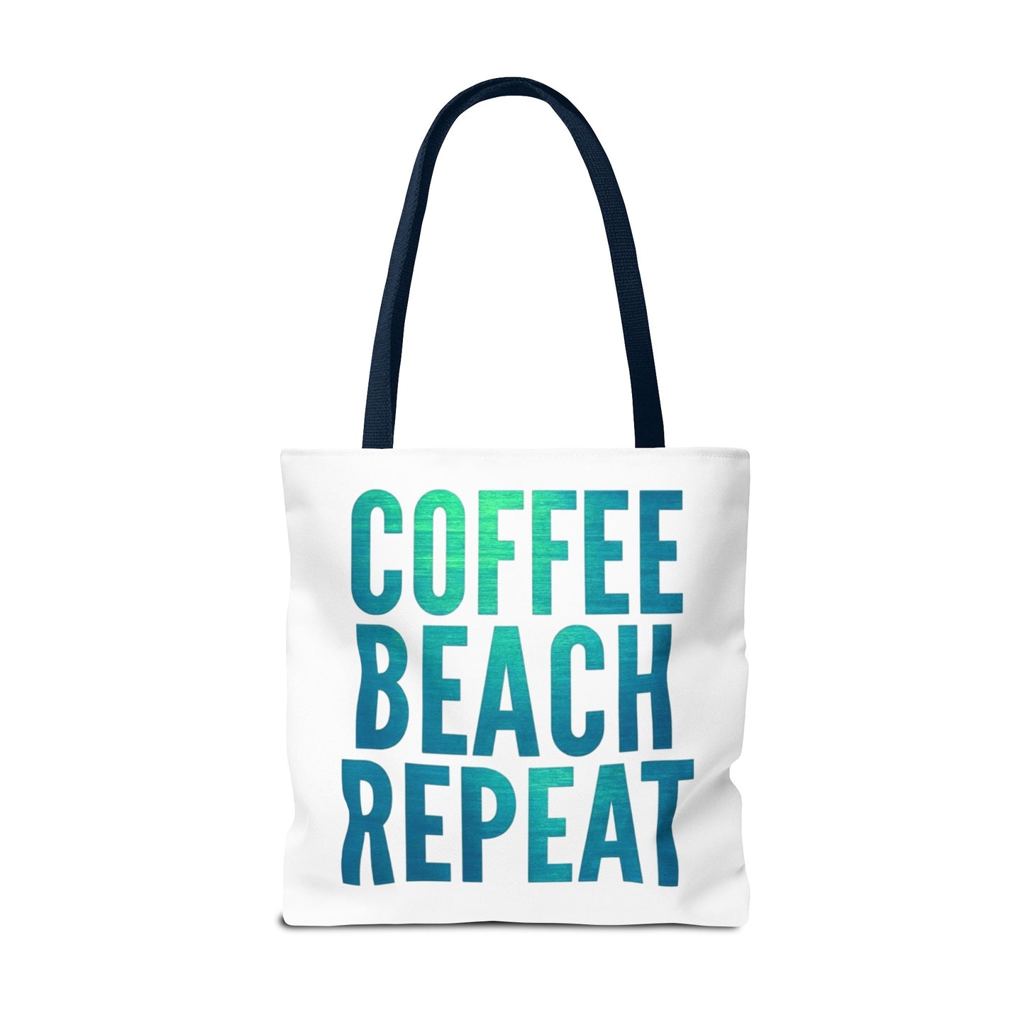 Coffee Beach Repeat Tote Bag - Perfect for Summer Days & Beach Lovers