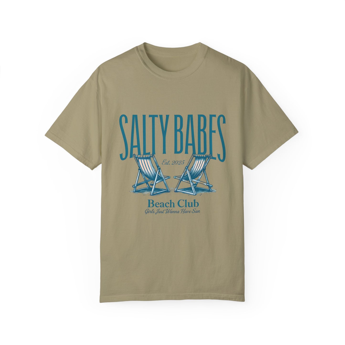 Salty Babes Beach Club T-Shirt - Relaxed Fit Graphic Tee for Coastal Vibes