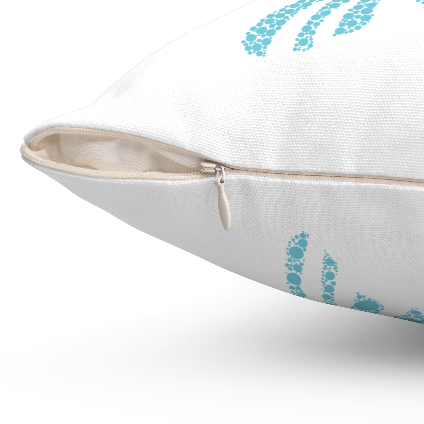 Ocean-Inspired Turtle Print Square Pillow