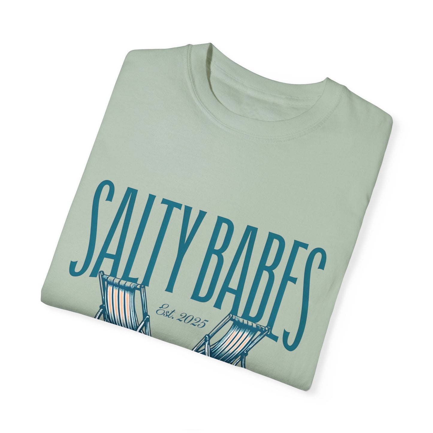 Salty Babes Beach Club T-Shirt - Relaxed Fit Graphic Tee for Coastal Vibes