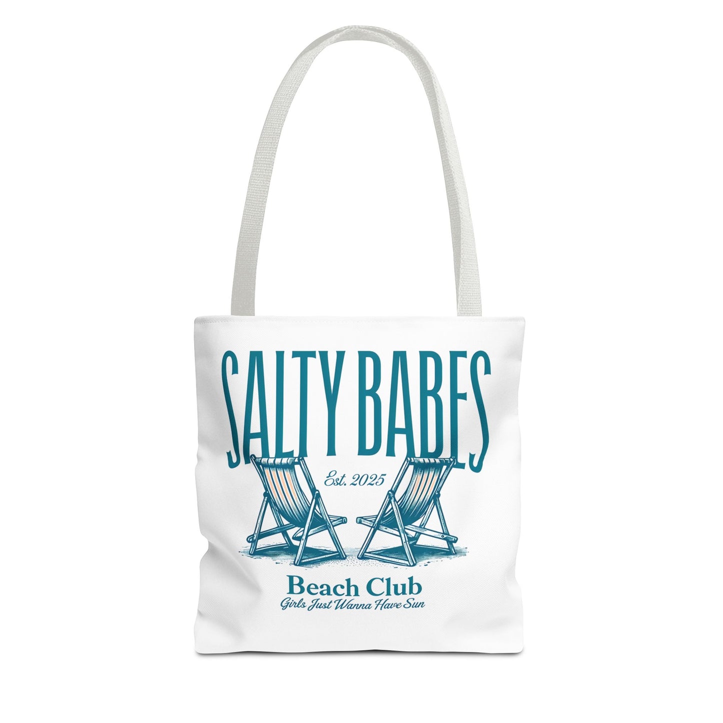 Salty Babes Beach Club Tote Bag - Perfect for Beach Lovers & Summer Fun