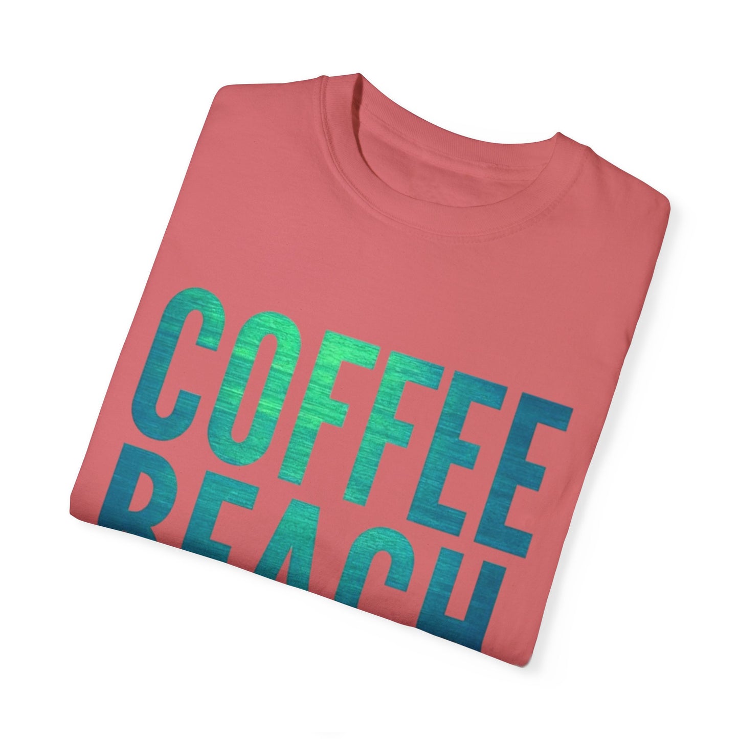 Coffee Beach Repeat Unisex Garment-Dyed T-Shirt