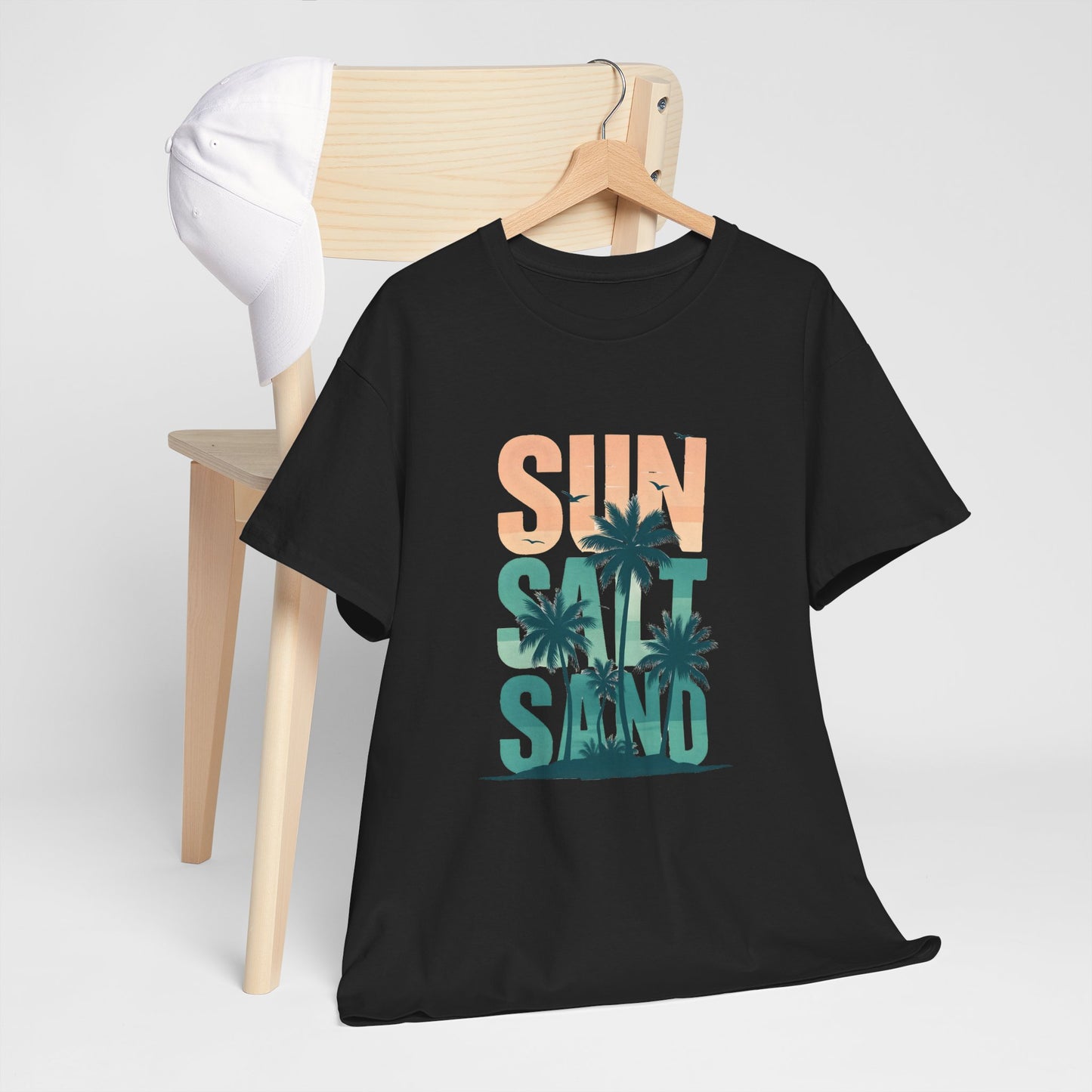 Sun, Salt, Sand Unisex Heavy Cotton Tee | Beach Vibes