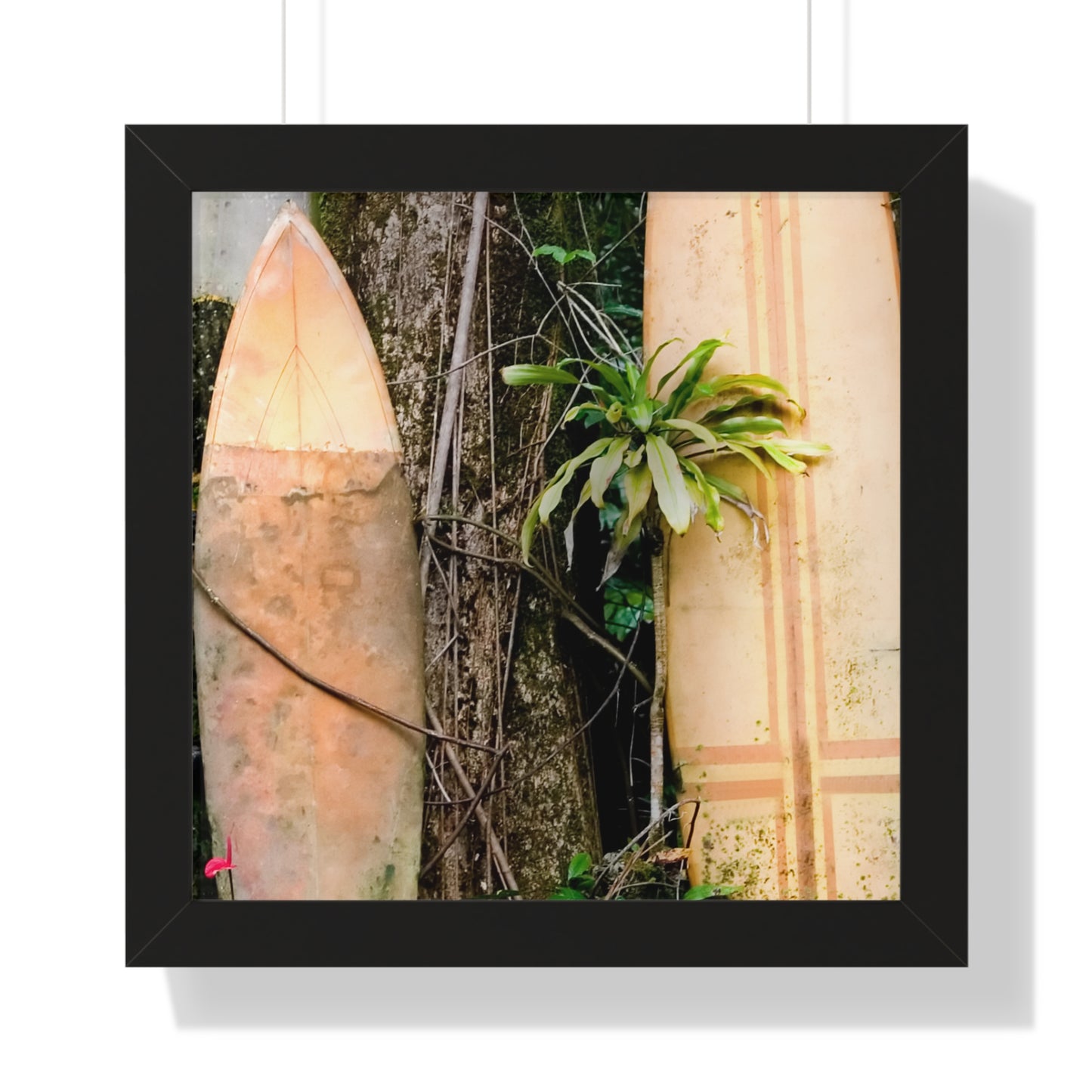Surf-Inspired Framed Vertical Poster | Beach Vibes Art, Wall Art, Coastal Decor