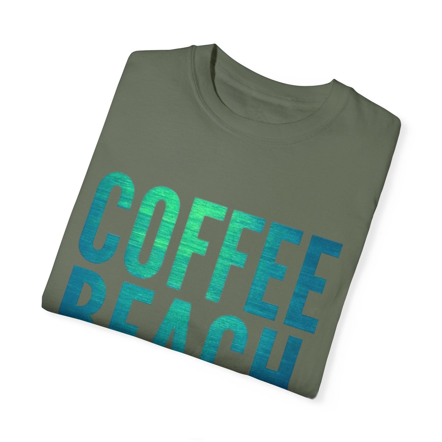 Coffee Beach Repeat Unisex Garment-Dyed T-Shirt