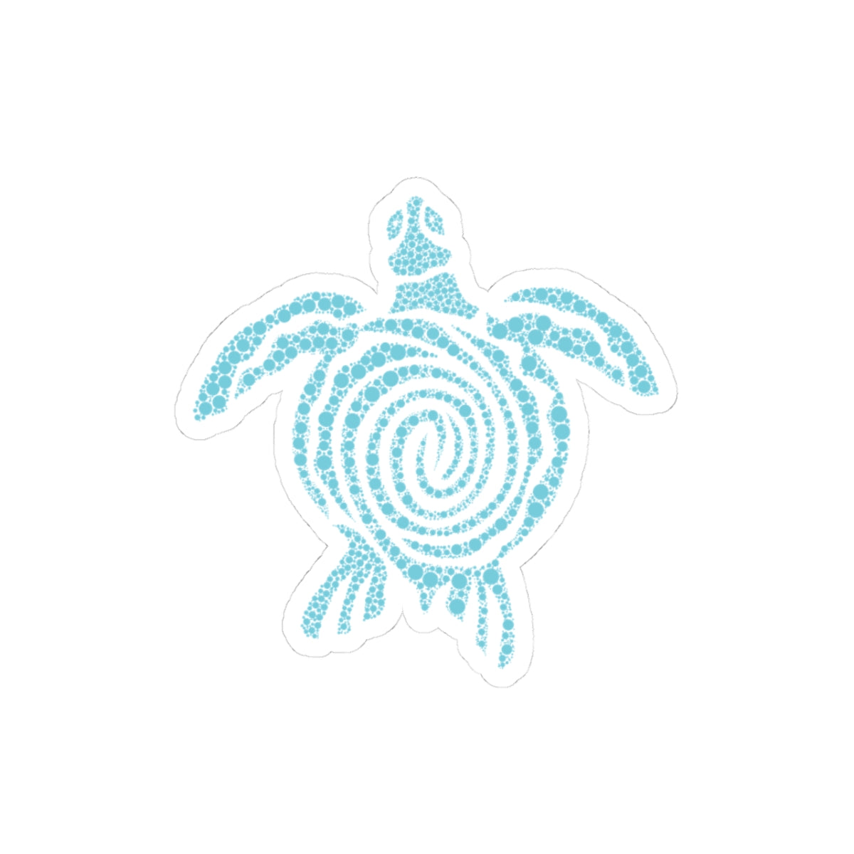 Ocean Turtle Kiss-Cut Stickers - Marine Life Decor & Gifts
