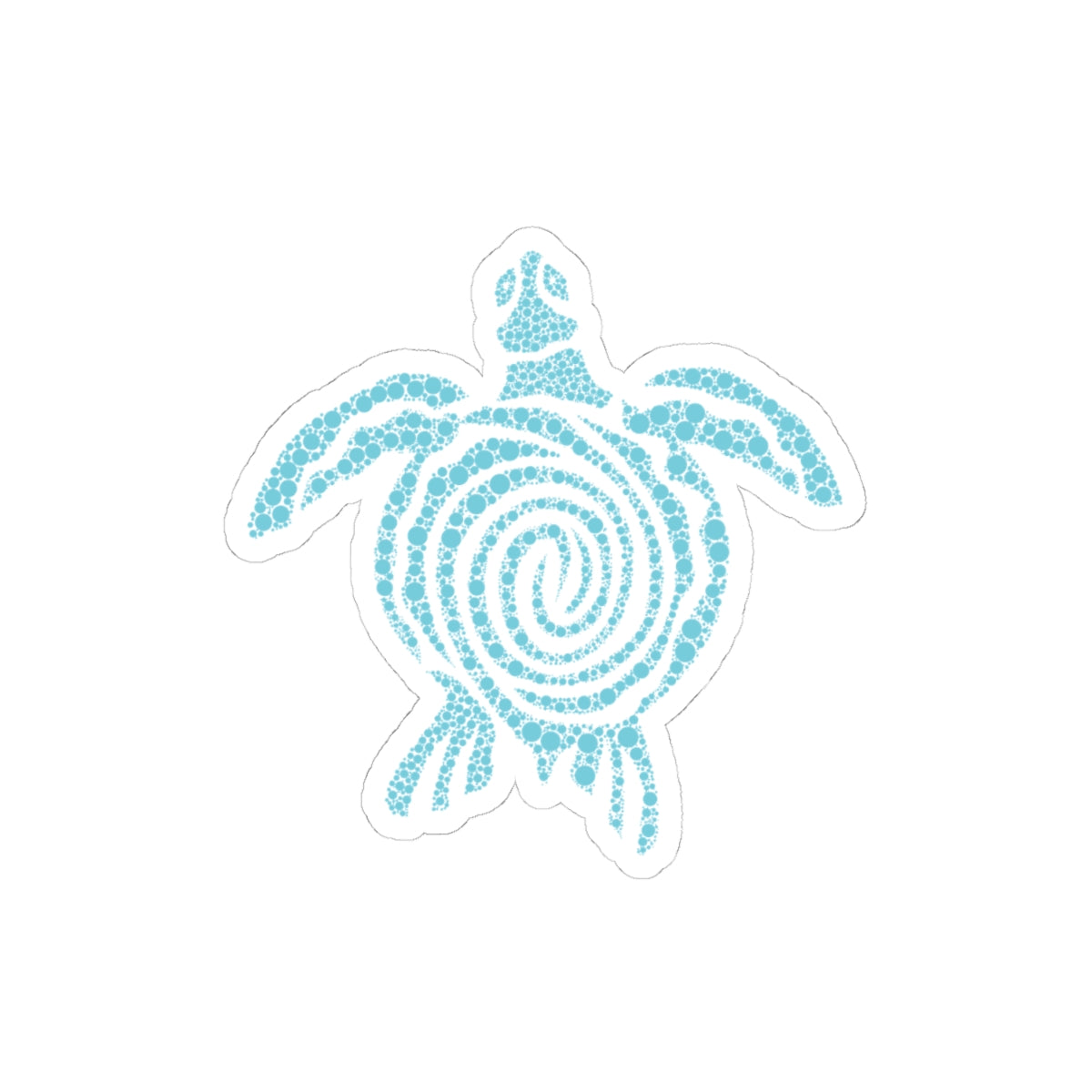 Ocean Turtle Kiss-Cut Stickers - Marine Life Decor & Gifts