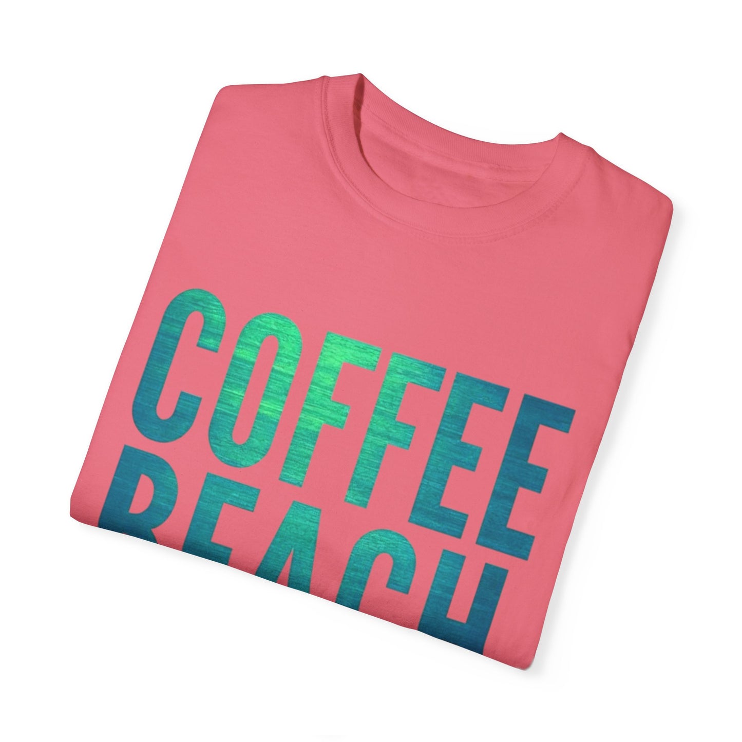 Coffee Beach Repeat Unisex Garment-Dyed T-Shirt