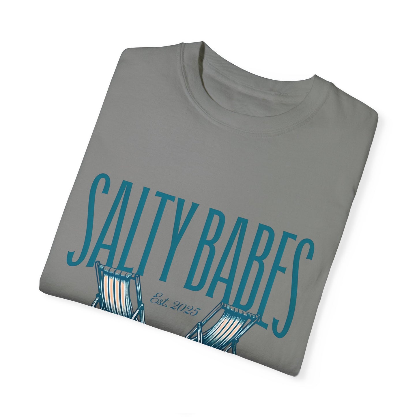 Salty Babes Beach Club T-Shirt - Relaxed Fit Graphic Tee for Coastal Vibes