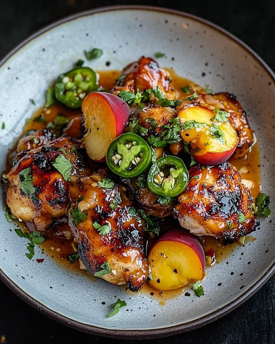 Jalapeno Peach Chicken