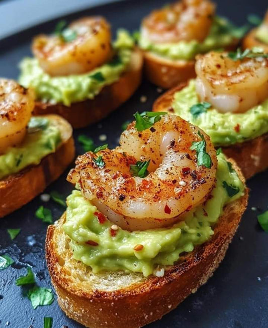 Garlic Shrimp Crostini