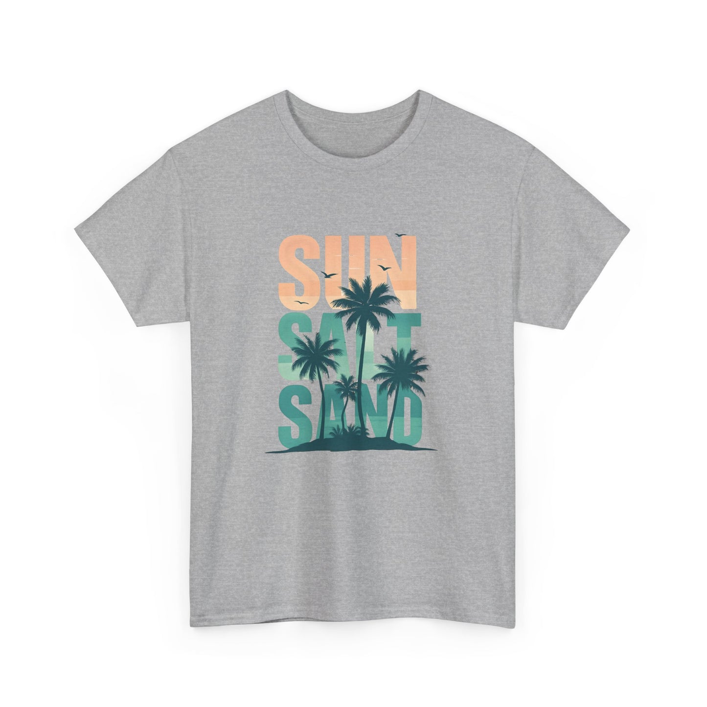 Sun, Salt, Sand Unisex Heavy Cotton Tee | Beach Vibes
