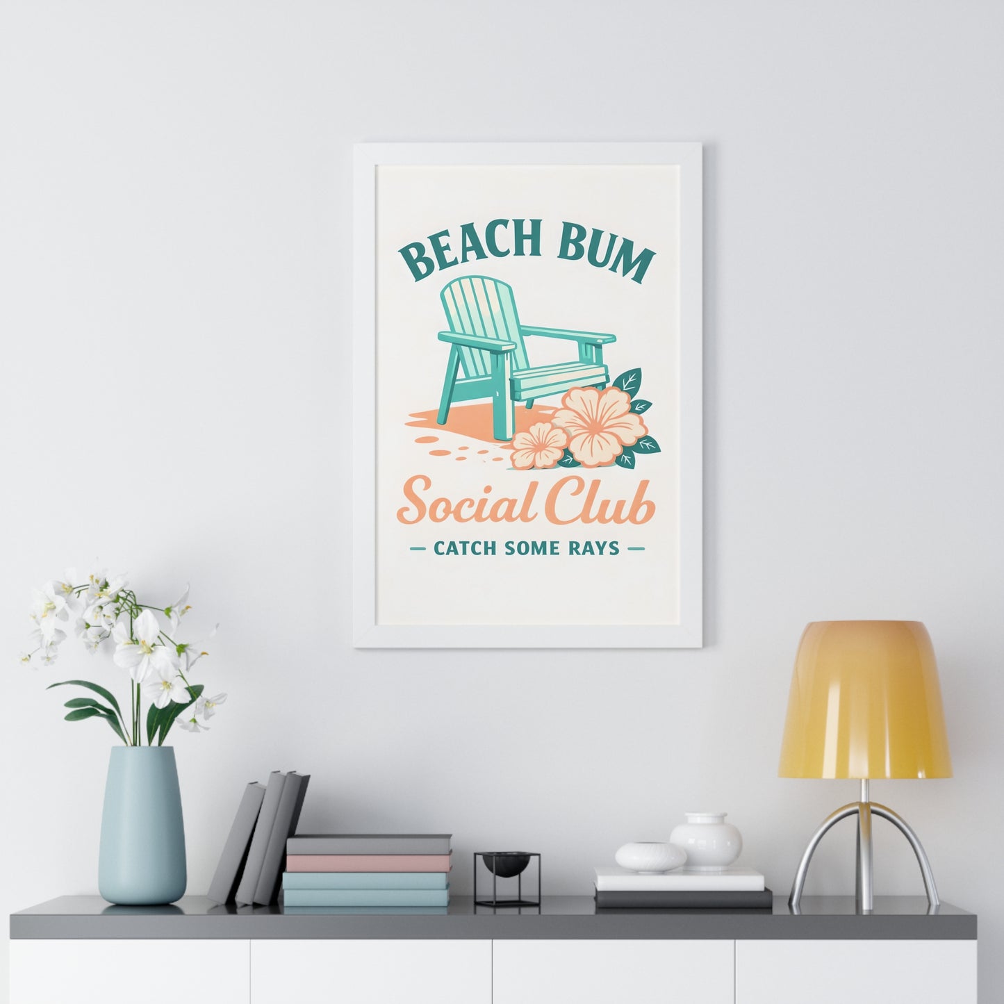 Beach Bum Social Club Framed Poster