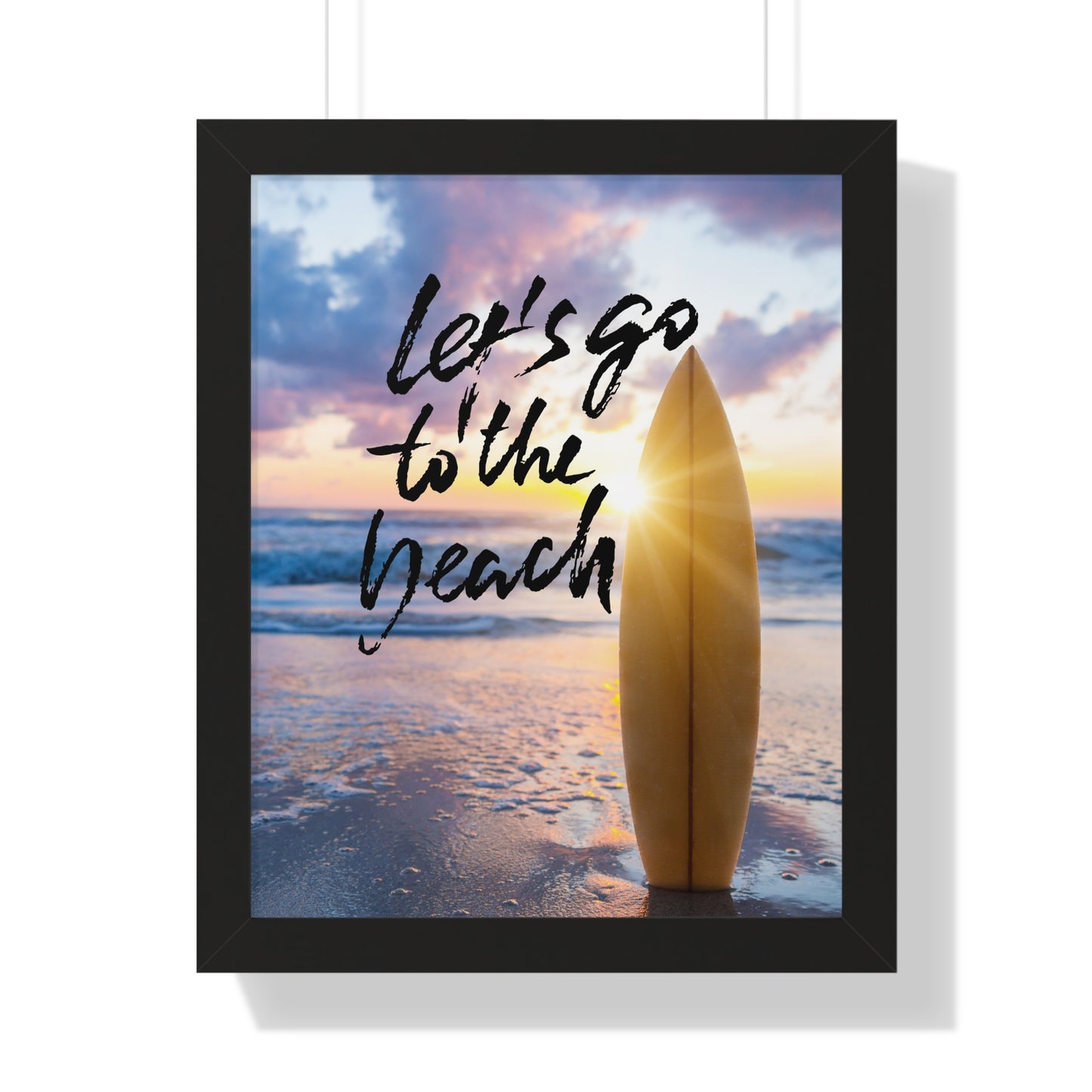 Let's Go to the Beach Framed Poster