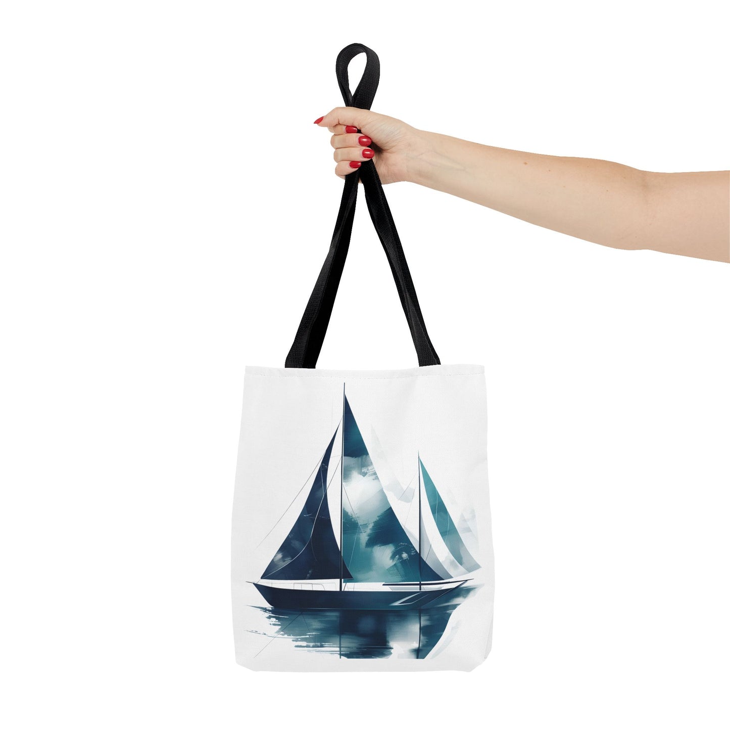 Sailboat Watercolor Tote Bag