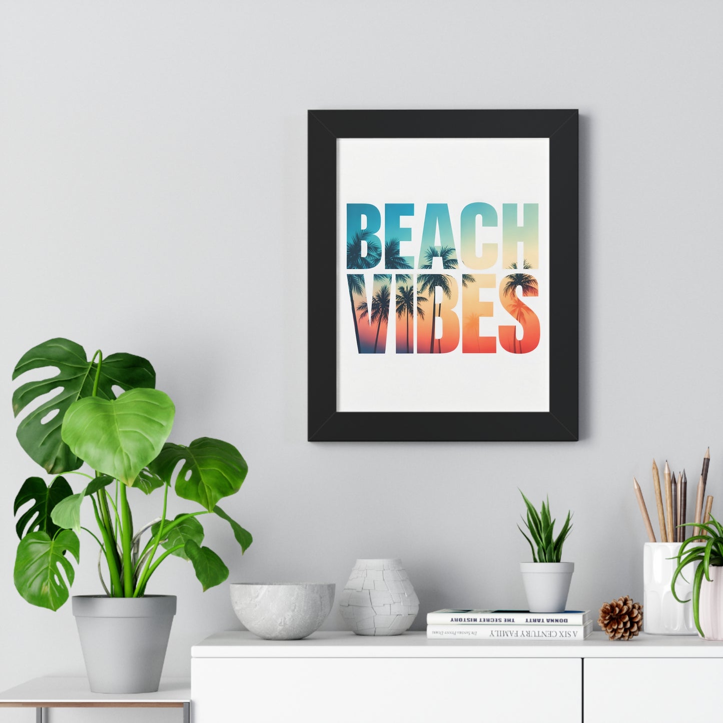 Beach Vibes Framed Poster