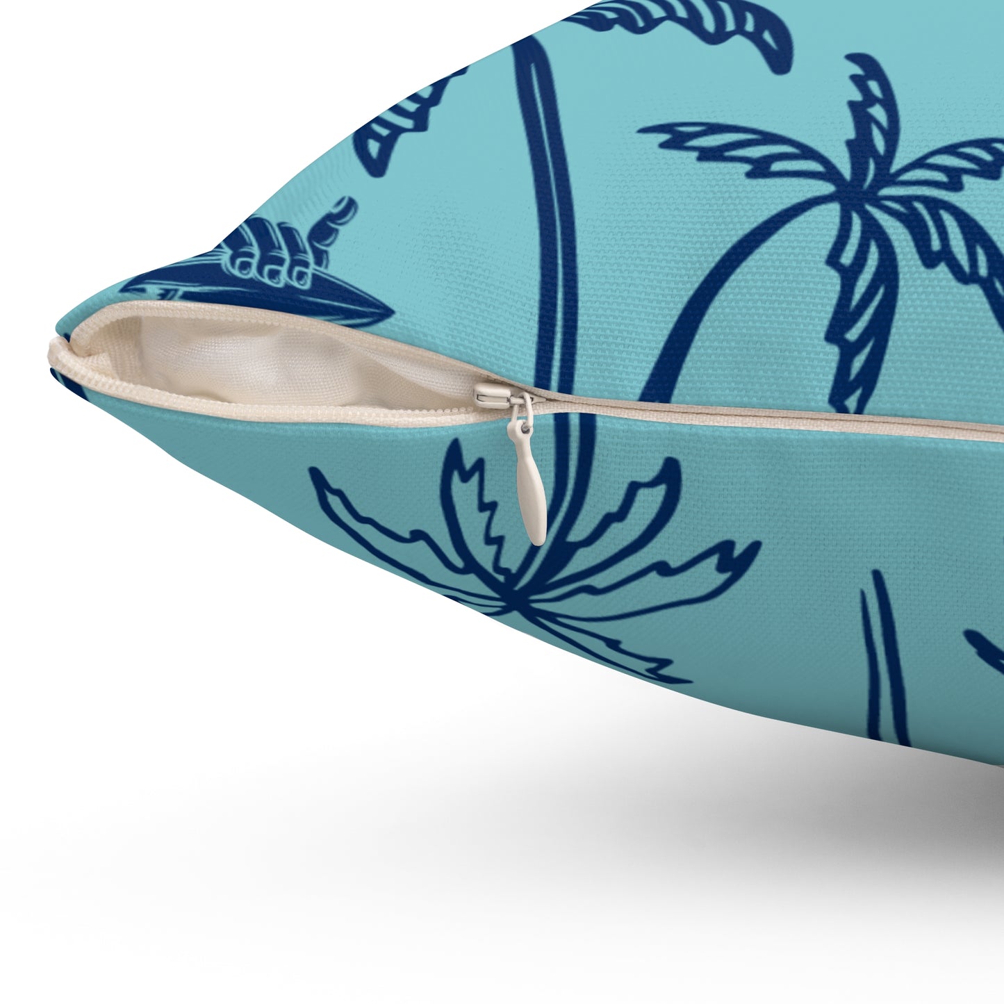 Tropical Surf Pillow (blue)