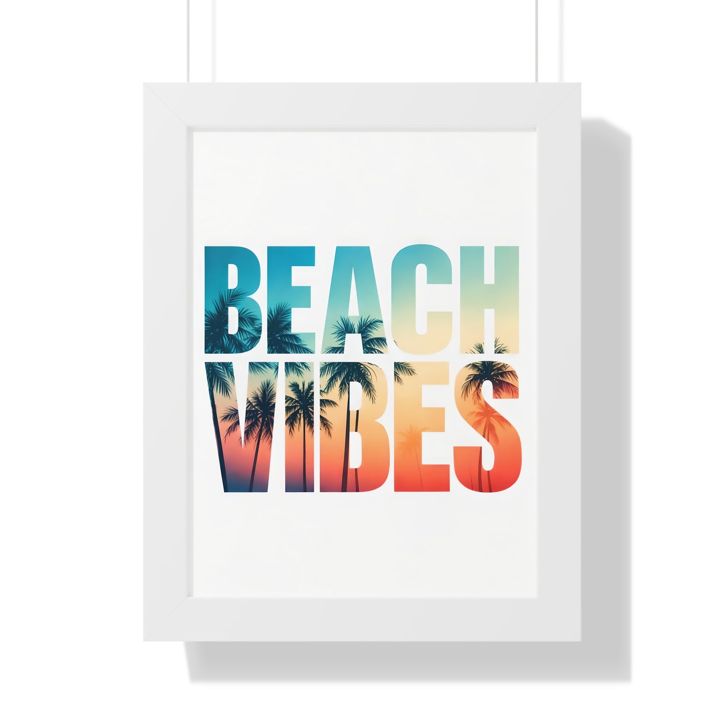 Beach Vibes Framed Poster