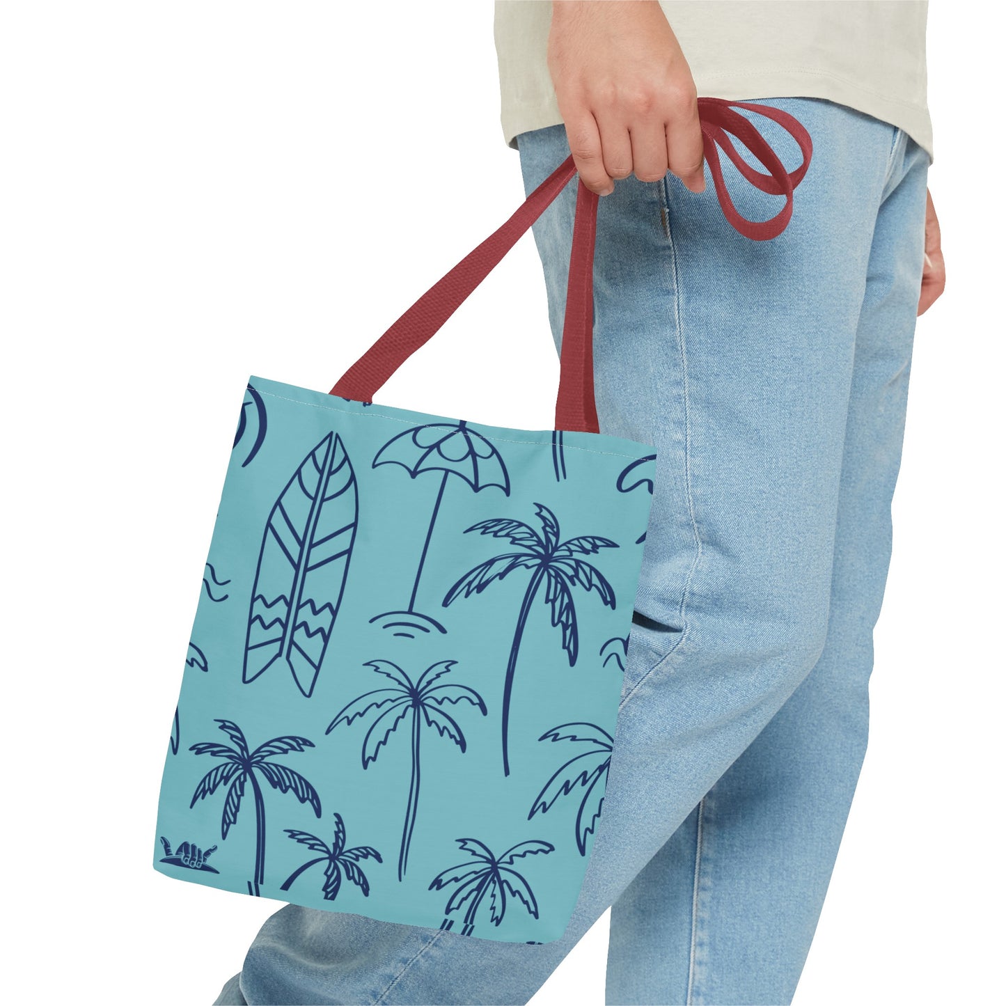 Turquoise and Royal Tote Bag