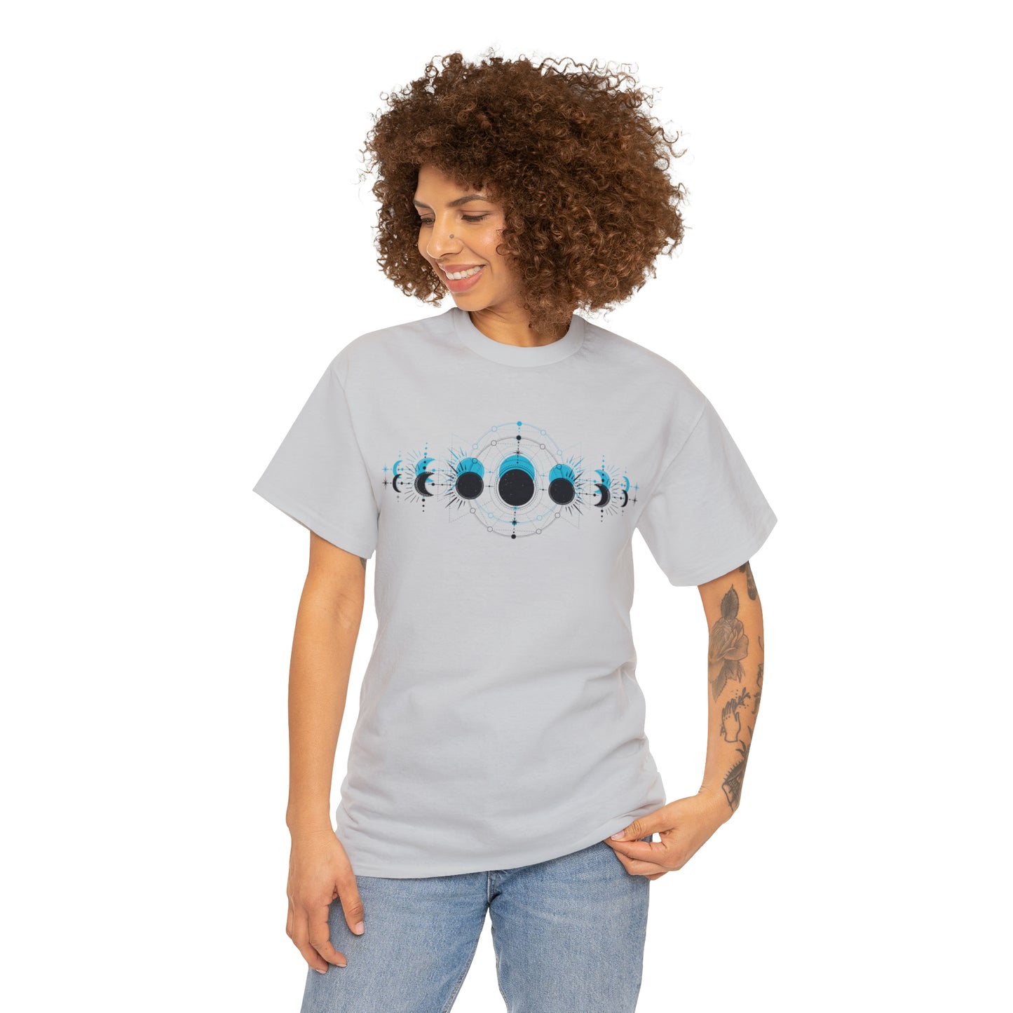 Moon Phase Unisex Heavy Cotton Tee