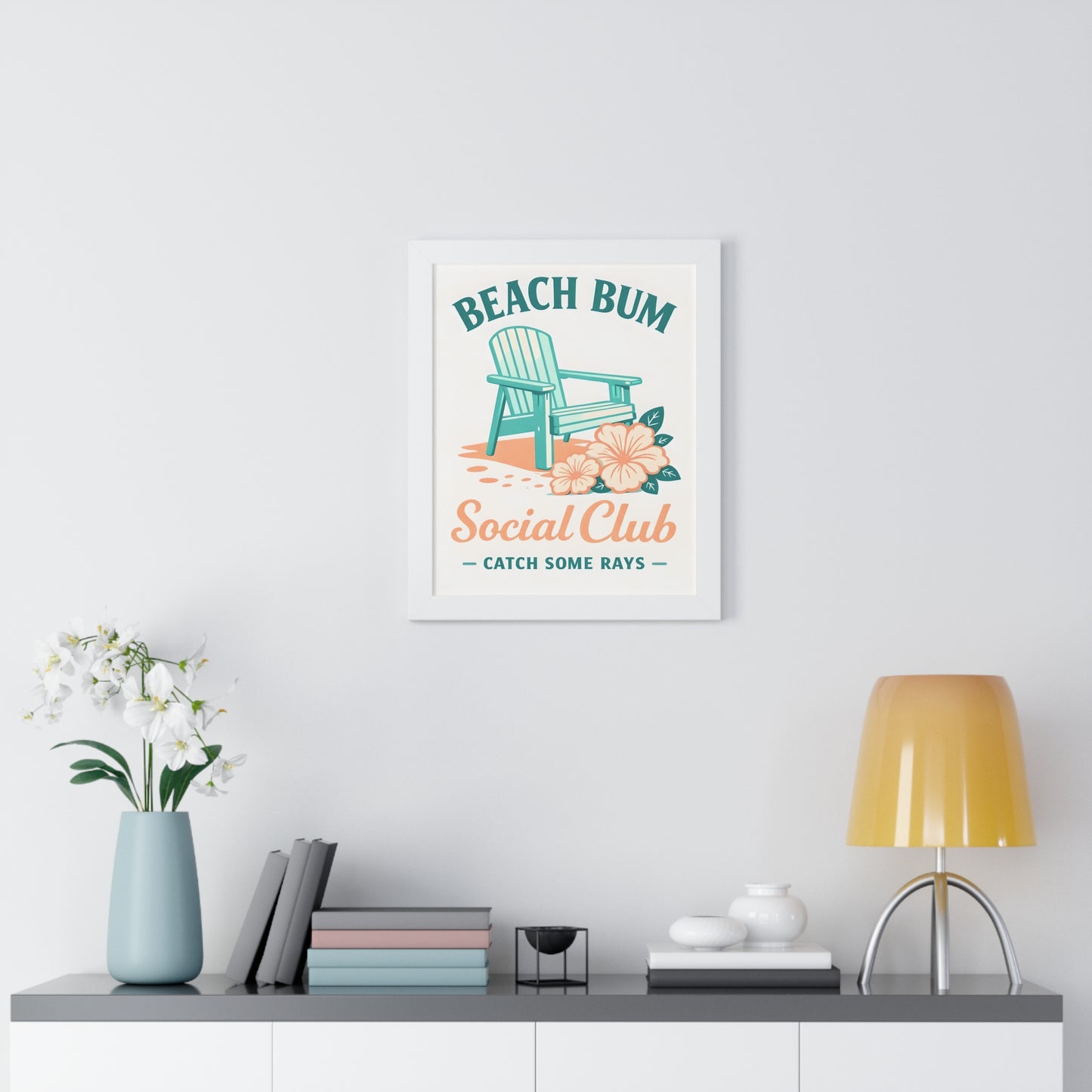 Beach Bum Social Club Framed Poster