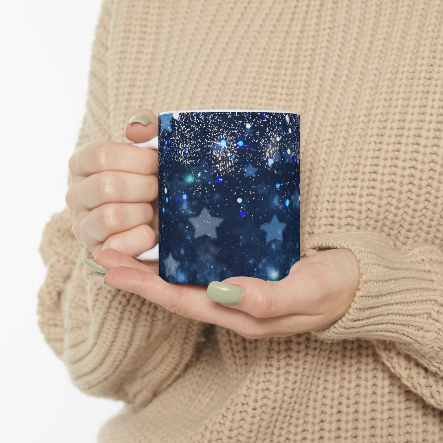 Blue Holiday Mug 11oz