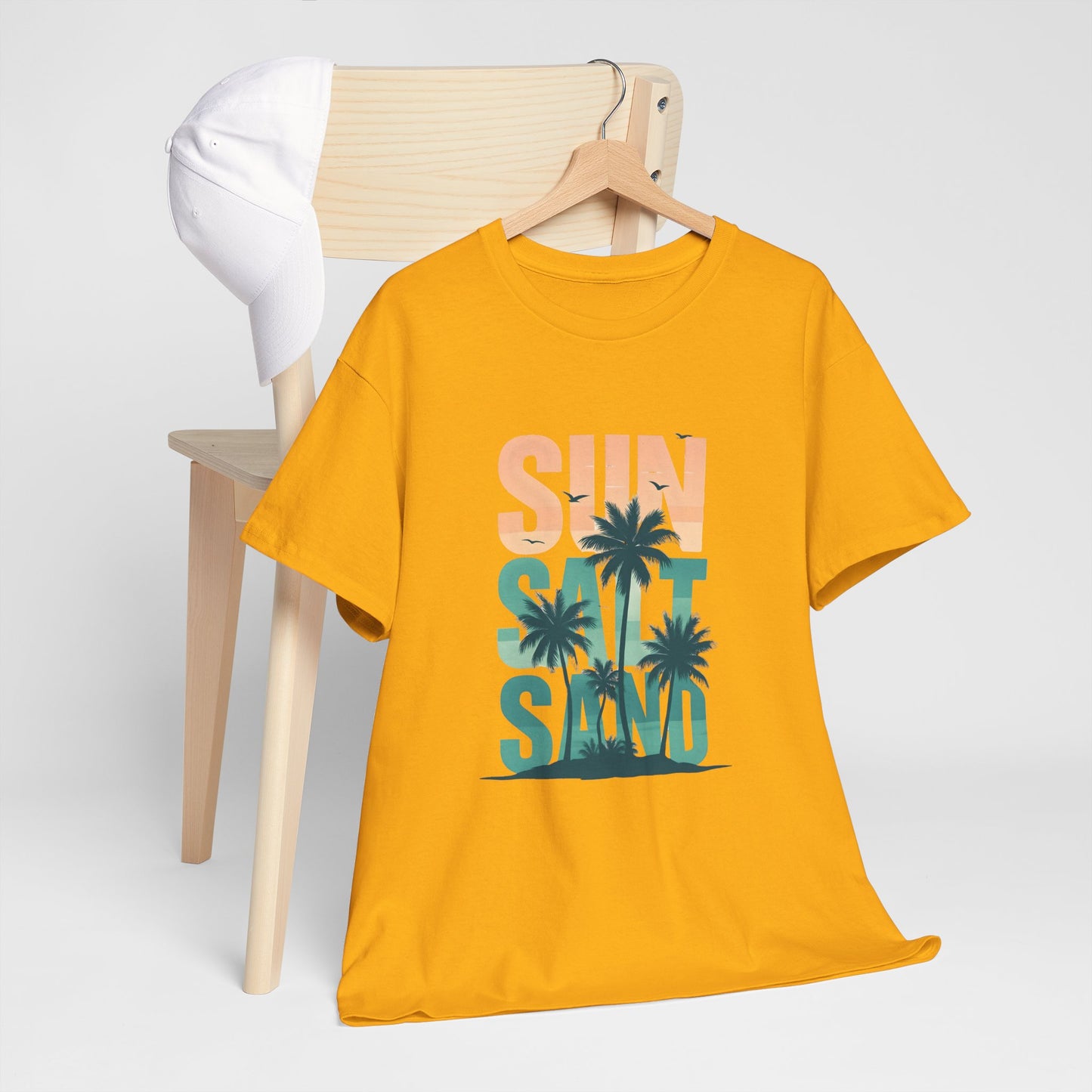 Sun, Salt, Sand Unisex Heavy Cotton Tee | Beach Vibes