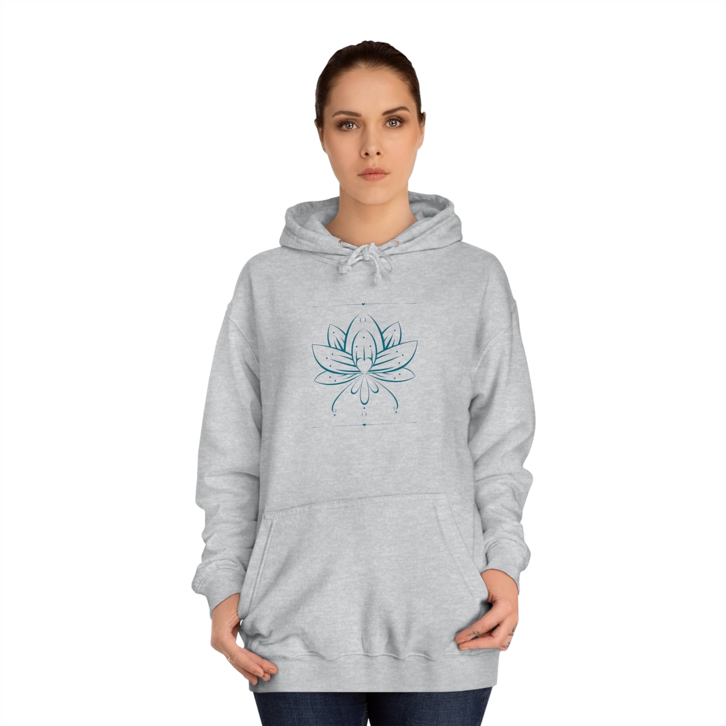 Lotus Flower Unisex College Hoodie