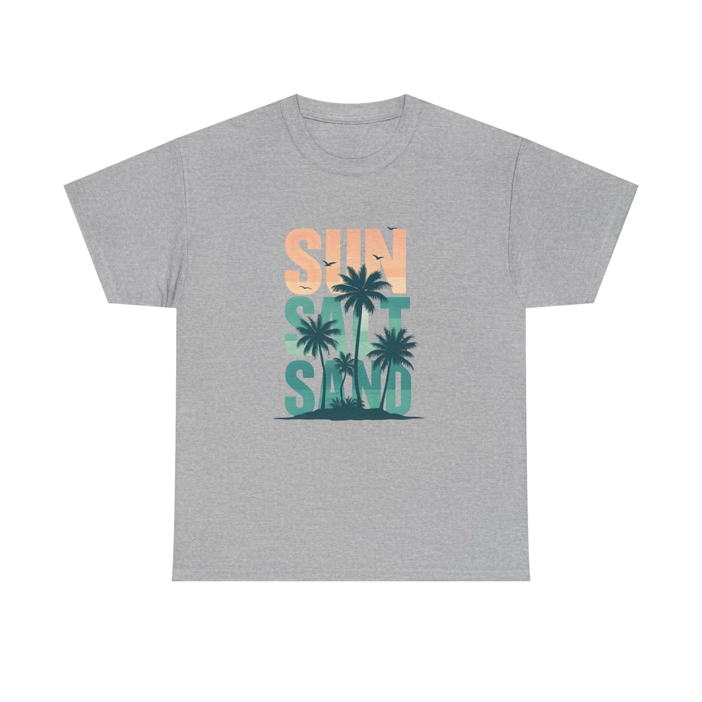 Sun, Salt, Sand Unisex Heavy Cotton Tee | Beach Vibes