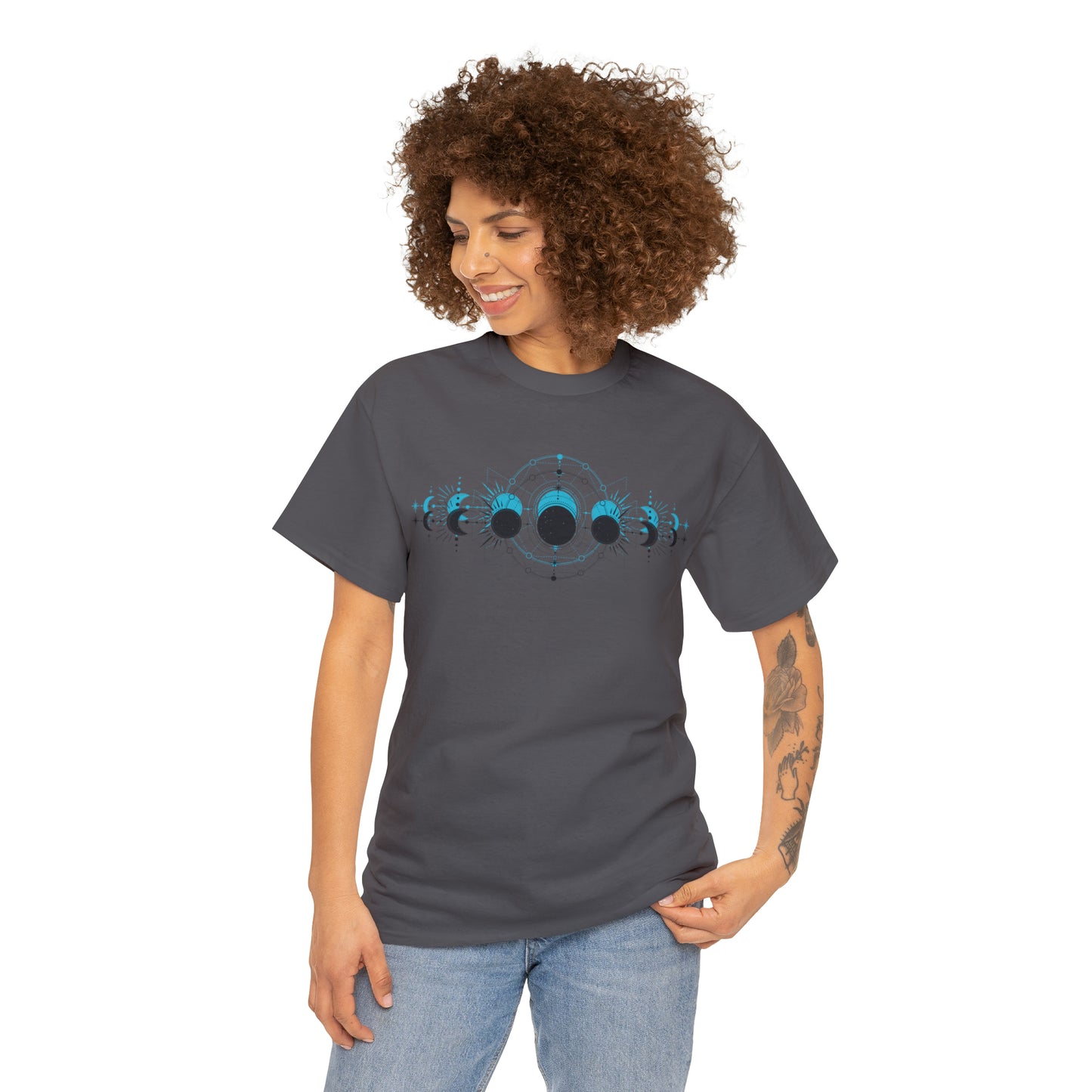 Moon Phase Unisex Heavy Cotton Tee